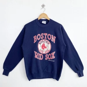 Boston Red Sox Logo Blue Crewneck Sweatshirt S-5XL Gift For Fans VM9375 - Picture 1 of 4