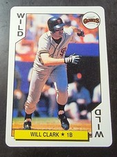 1991 Major League All-Stars Playing Card #Wild Will Clark *BUY 2 GET 1 FREE