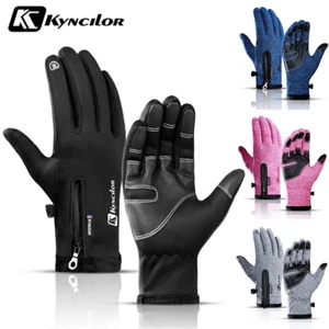 Winter Waterproof Gloves Cold Weather Keep Warm Touch Screen Full Fingers Gloves - Picture 1 of 16