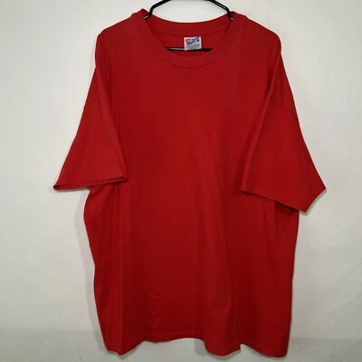 Camiseta en blanco Hanes Beefy vintage años 90 talla XXL 2XL roja puntada única corta Slv Foto 1 de 4