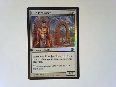 Foil Elite Javelineer	 Eighth Edition - Magic the Gathering Mtg White - Image 1 of 4
