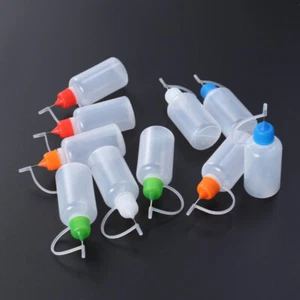 10Pcs 30ml Glue Bottle Applicator DIY Quilling Tool Precision Bottle - Picture 1 of 11
