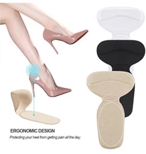 2x Klebe Fersenschoner Polster Silikon Fuß Fersen Einlegesohlen - Bild 1 von 10