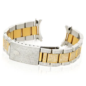 Rolex Datejust 2-Tone Yellow 4.5CTW Natural Diamond Oyster 36mm Watch Bracelet - Picture 1 of 9