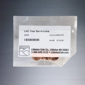 LITTLETON 2009 LINCOLN HEAD LHC YEAR SET 4 COIN UNCIRCULATED-60 PENNY PAK ST3836 - Picture 1 of 2