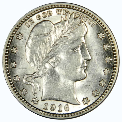 1916 BARBER QUARTER ~ SHARP BU UNCIRCULATED ~ PRICED RIGHT! INV#1 Cover