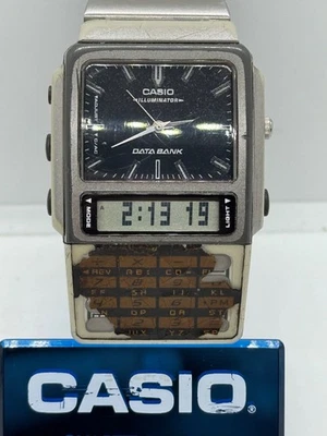 Casio Illuminator ABC-30 Data Bank Module 2332 Vintage Men's Wrist Watch Ana-Dig - Image 1 of 4