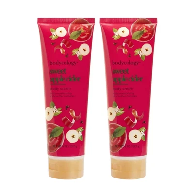 Bundle Lot 2x New BODYCOLOGY Sweet Apple Cider Body Cream Moisturizer - Image 1 of 3