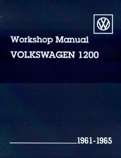 VOLKSWAGEN MANUAL VW ESCARABAJO SERVICIO REPARACIÓN GHIA TALLER LIBRO KARMANN 1200 TALLER Foto 1 de 1