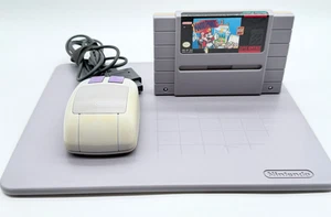 Mario Paint Super Nintendo SNES W/ Mouse, Pad, and Game- TESTED & WORKS - Picture 1 of 11