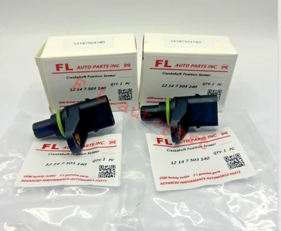 Sensor de posición del cigüeñal X2 para BMW 745i 745Li 545i 550i 750i V8 V12 2002-2008 Foto 1 de 4