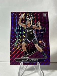 2023-24 Panini Mosaic - Rookie Jalen Slawson #206 Purple Mosaic Prizm #/99 (RC) - Picture 1 of 2