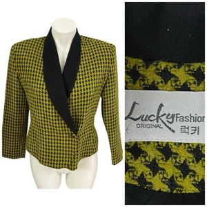 Blazer Lucky Fashion Mujer Grande Chaqueta Verde Oficina Corpcore Carrera Sala de Juntas - Imagen 1 de 12