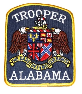 "Parche de policía del sheriff de Alabama Trooper Al Fleur de Lis Union Jack Eagles 5""" - Imagen 1 de 1