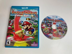 Paper Mario Color Splash Nintendo Wii U Game Mint Disc Tested - Picture 1 of 8