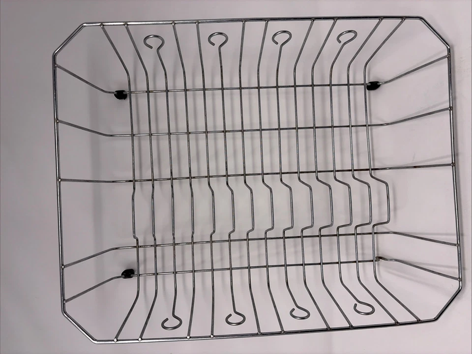 Estante para platos de metal de acero inoxidable 17,5”x 14” leer descripción Foto 1 de 4