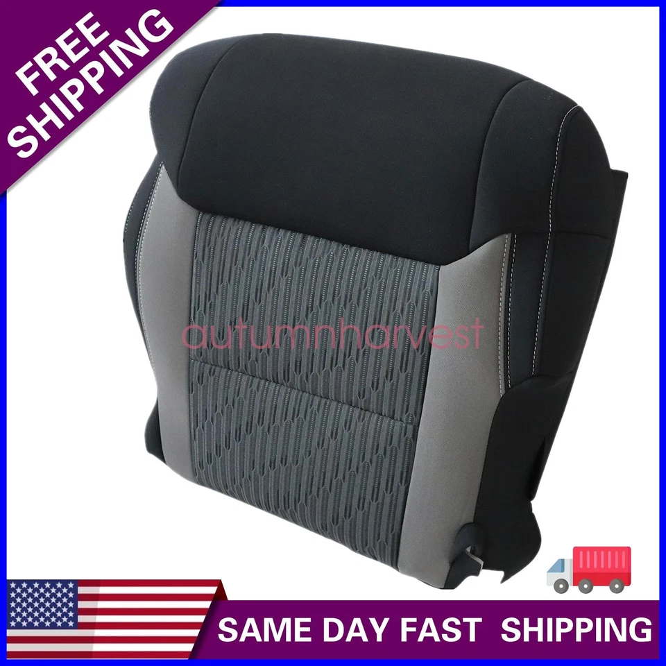 Cubierta de asiento de tela inferior del lado del conductor negra apta para Toyota Tundra 2014 2015 2016 Foto 1 de 4