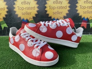 Seltene 2014 Adidas X Pharrell Williams Stan Smith Turnschuhe rot groß gepunktet UK 8 - Bild 1 von 14