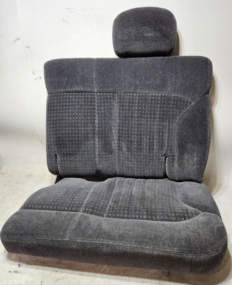 98-05 GMC Jimmy Chevy Blazer Traseiro Esquerdo Motoristas Banco Dobrável Assento Pano - Imagem 1 de 4