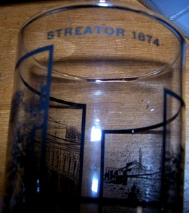 Streator 1874 Centennial Becher mit 3 verschiedenen Szenen #2 - Bild 1 von 4