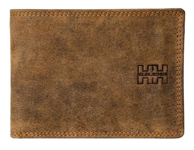 Elbleder Herren Geldbörse mit Klappe Querformat RFID Schutz Echtleder Vintage