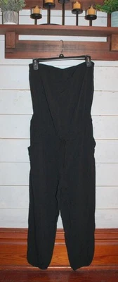 Mono MUDD Sin Tirantes Negro Elástico Tobillo Cordón Cintura Juniors M Foto 1 de 4