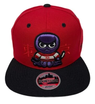 Zephyr NHL Detroit Red Wings RARE “Harajuku" Flat Bill SnapBack Hat BRAND NWT - Image 1 of 4
