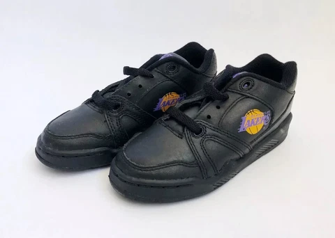 vintage converse LA lakers sneakers shoes little kids youth size 12 deadstock 🏀 Cover