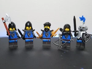 Lot of 5 Lego Castle Black Falcon Knight Minifigures (H) - Bild 1 von 1