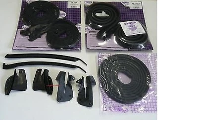 1970 Cuda Challenger Door Roof Trunk Weatherstrip Seal Kit 11PC Rubber  - Image 1 of 2