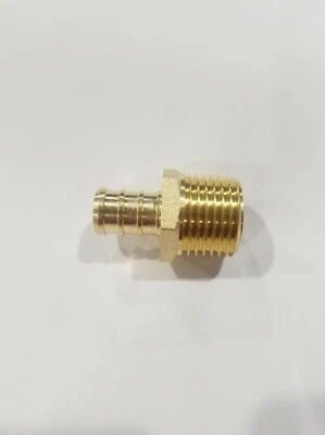 10 - 1/2" PEX x 1/2" Male NPT Threaded Adapters (LEAD-FREE) - Image 1 of 2