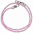 Pink Zircon Gemstone 3 Mm Rondelle Faceted Loose Beads 13'' Strand Necklace Bg14