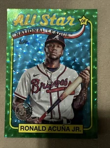 2024 Topps Series 2 Ronald Acuna Jr All Star Green Foilboard /99 - Picture 1 of 2