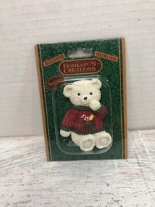 Vintage homespun creations Christmas Bear Magnet - Picture 1 of 2