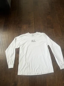 ALL Mass Nerder LONG SLEEVE Gray t-shirt Men’s Size Large Descendents Nofx Punk - Picture 1 of 6