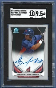 2014 Bowman Chrome #AS Anthony Santander Auto RC (Guardians) SGC 10/9.5 - Picture 1 of 2