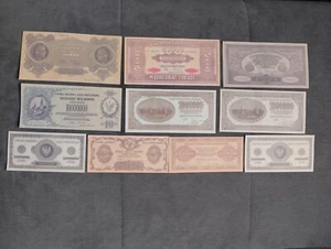 POLAND Set of 10 banknotes Polish mark 1922-1923 - Zdjęcie 1 z 2