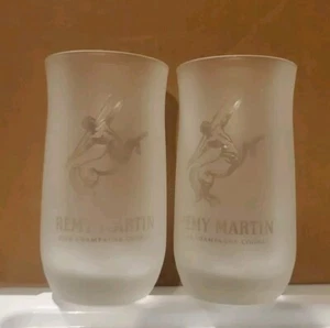 Remy Martin Fine Champaign Cognac (SET OF 2) Frosted Glasses 6 oz Each - Picture 1 of 4