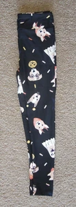 LuLaRoe Kids s/m ~ Dogs Puppy Costume Trick or Treat BLACK Halloween Leggings - Picture 1 of 2