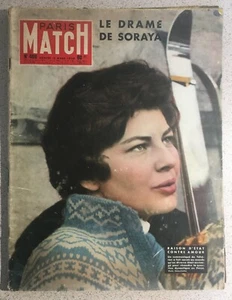 Old french magazine Paris Match n°466 du 15/03/1958 Soraya d'Iran Pape Pie XII - Picture 1 of 1