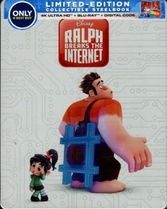 New! Ralph Breaks the Internet Steelbook (4K Ultra HD + Blu-ray + Digital Code) - Imagen 1 de 2