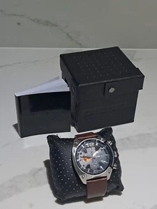 Diesel Herren Chronograph Überlauf braun Lederband schwarz Dail mit Datum DZ4204 - Bild 1 von 23
