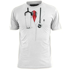 Niños Disfraz Médico Elegante Vestido Camiseta Medicina Hospital - Imagen 1 de 2