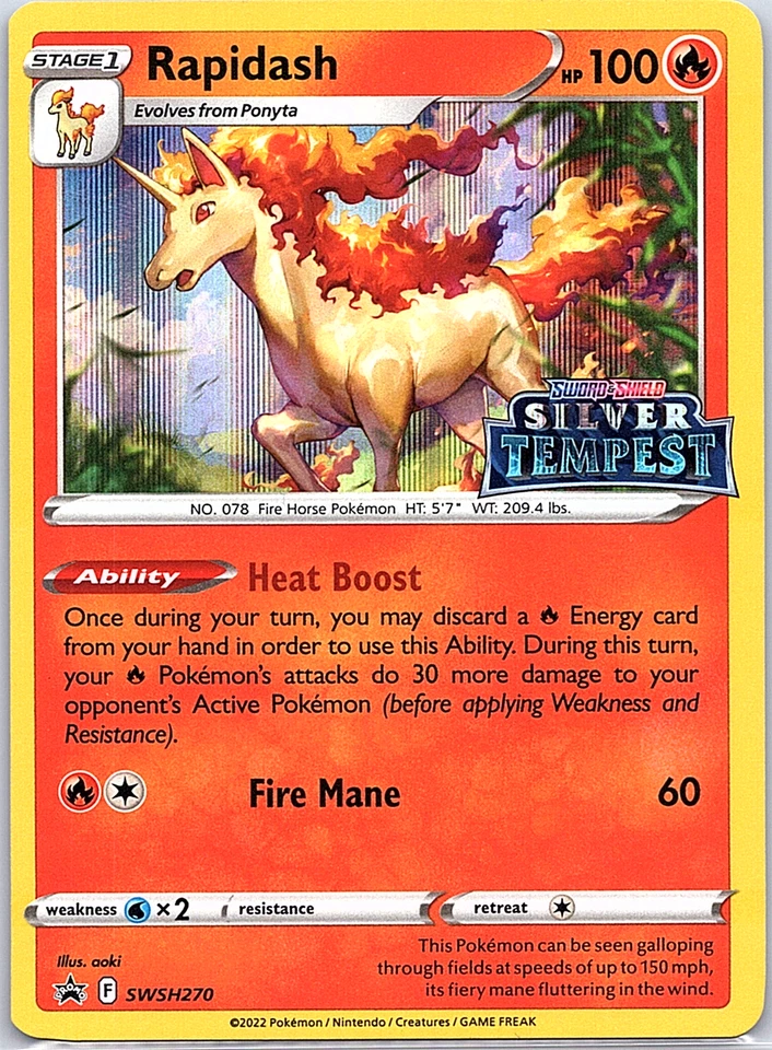 Rapidash - (Prerelease) SWSH270 SWSH: Sword & Shield Promo Cards Holo - Image 1 of 2