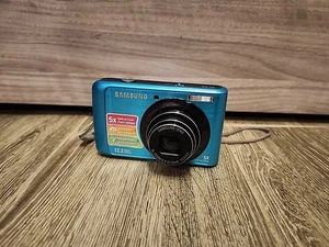 Samsung Digital Camera PL55 12.2MP Turquoise Blue Tested Check Description - Foto 1 di 11