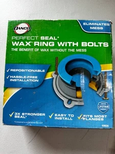 Danco Perfect Seal Wax Ring with Bolts - Universal Toilet Installation - NEW - Picture 1 of 3