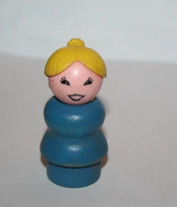 Sie wählen! Vintage Fisher Price Little People: HOLZ Körper KUNSTSTOFF Kopf - Bild 1 von 6