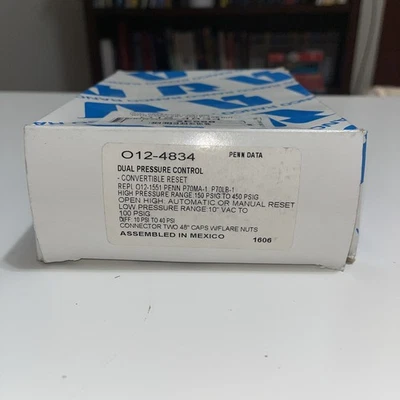 RANCO Dual Pressure Control 012-4834 *NEW* - Image 1 of 4