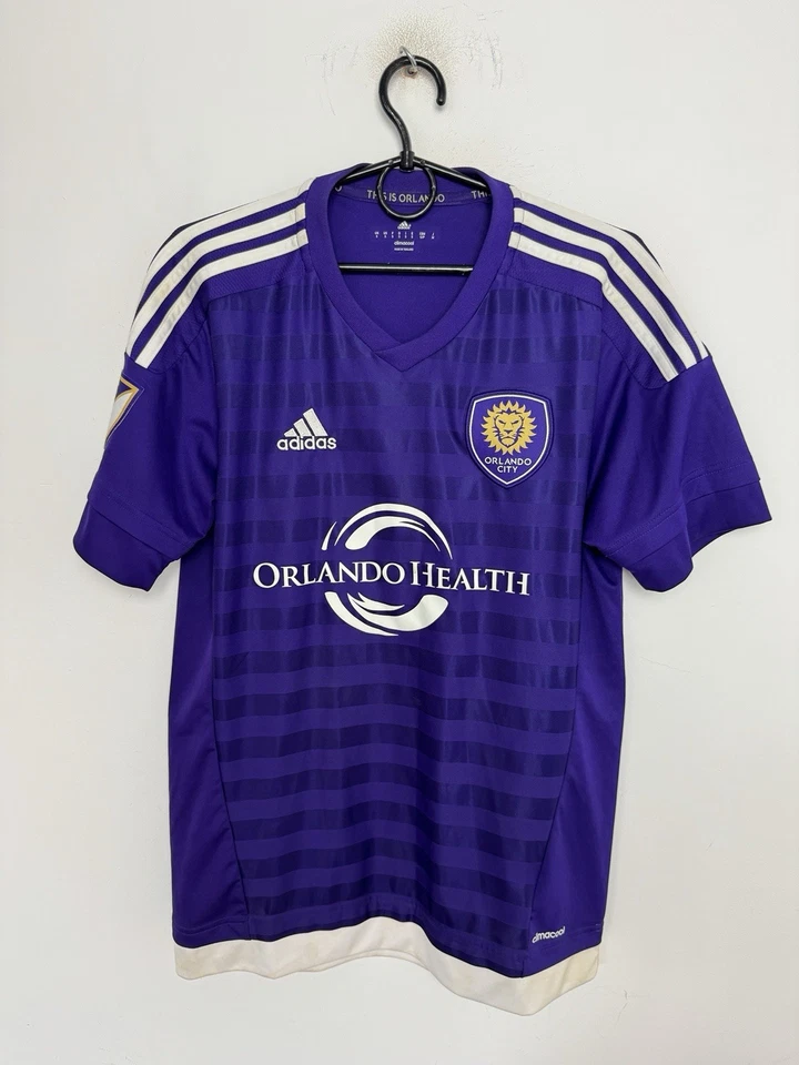 ORLANDO CITY 2015/2016 HOME FOOTBALL SHIRT ADIDAS SOCCER JERSEY SIZE S ADULT - Image 1 of 4