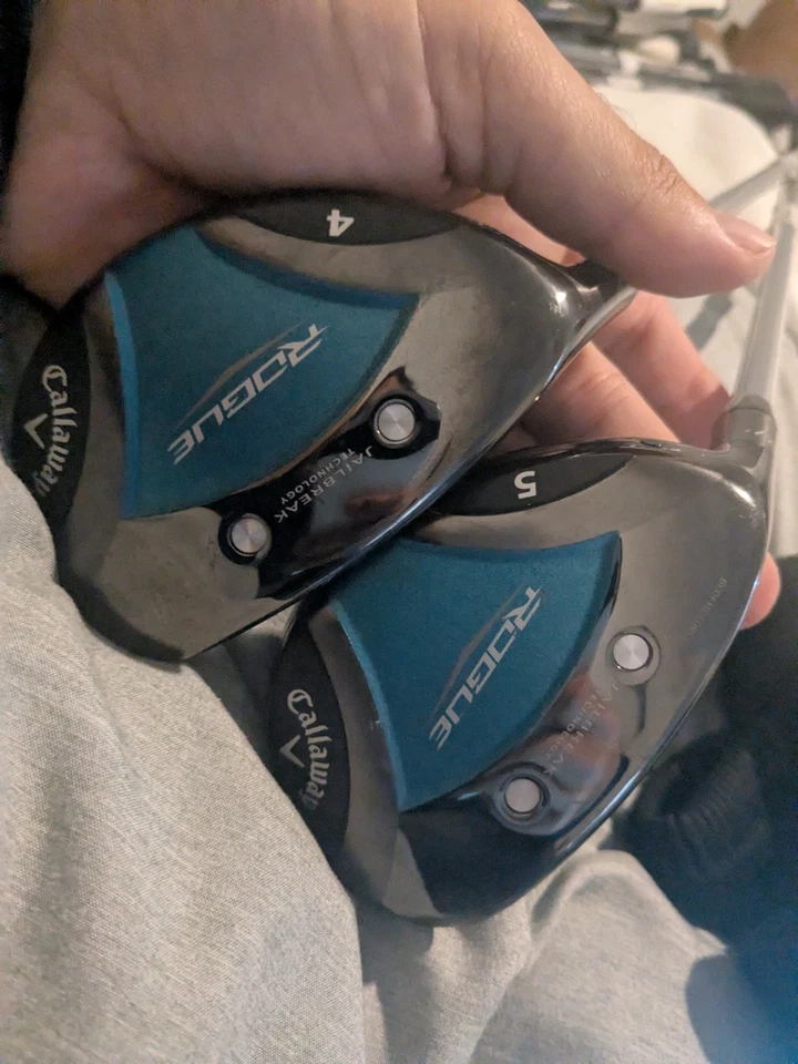 Women's  Left Callaway rogue hybrid set.4,5.24,27.ladies.headcovers - Image 1 of 4